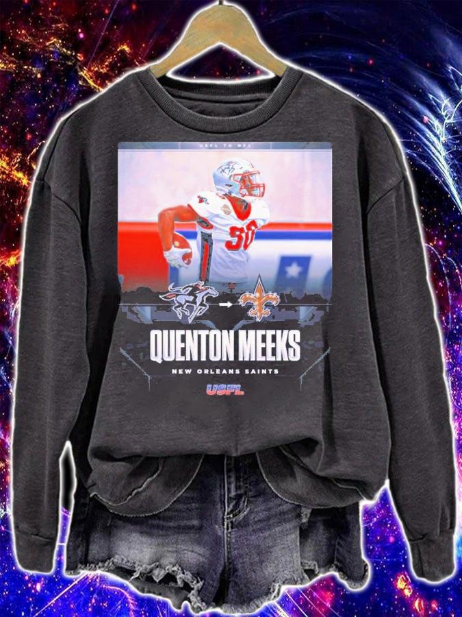 Former USFL Tampa Bay Bandits CB Quenton Meeks Signed With New Orleans Saints Shirt t-shirt sweatshirt
