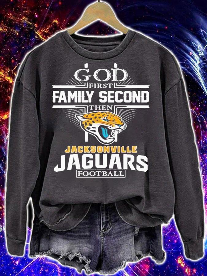 God First Family Second Then Jacksonville Jaguars Football 2022 Shirt t-shirt sweatshirt