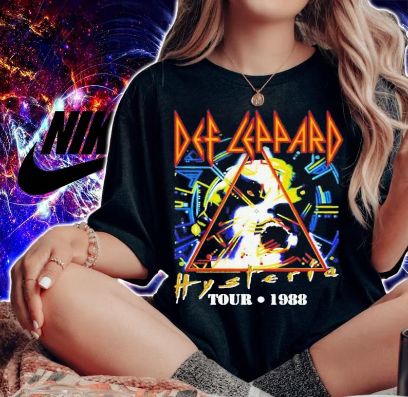 Hysteria Tour 1988 Def Leppard Shirt t-shirt woman shirt
