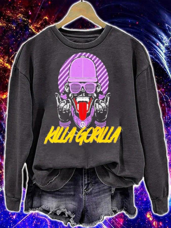Killa Gorilla Hiphop Retro Artwork Shirt t-shirt sweatshirt