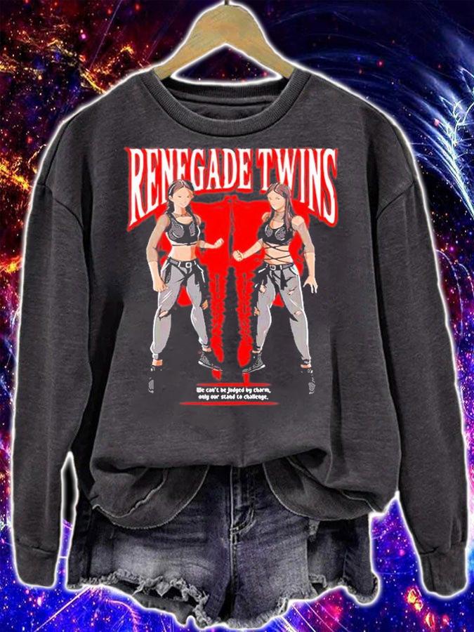 Renegade Twins We Can't Be Judged By Charm Only Our Stand To Challenge T-Shirt t-shirt sweatshirt