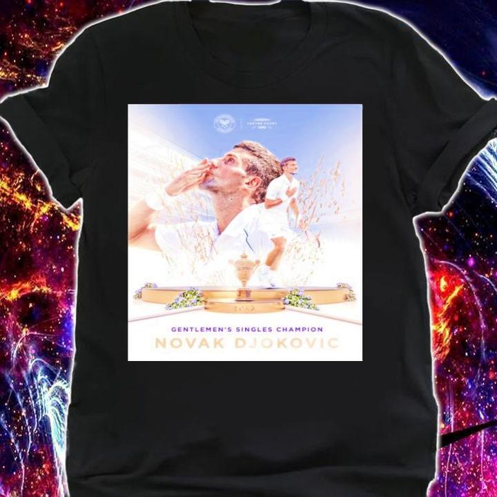 Novak Djokovic Gentlemen's Singles Champions Shirt t-shirt shirt