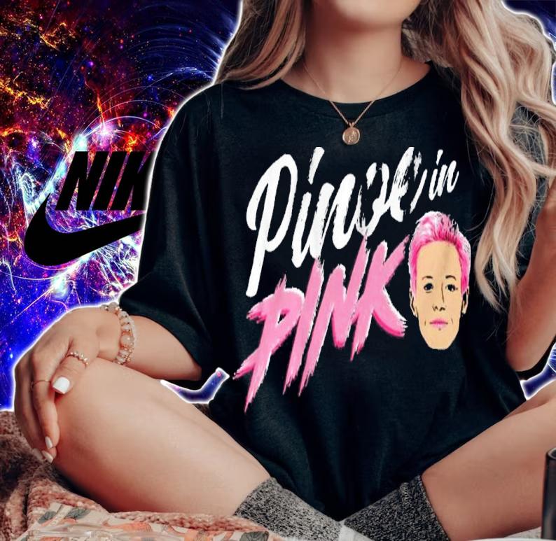 Officially Licensed Megan Rapinoe Pinoe In Pink Shirt t-shirt