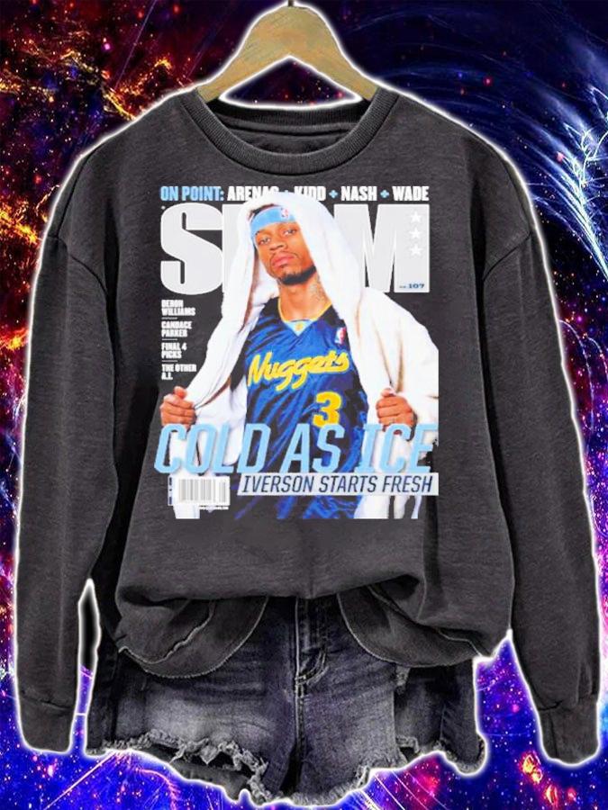 SLAM Allen Iverson Cold As Ice Iverson Starts Fresh Shirt t-shirt