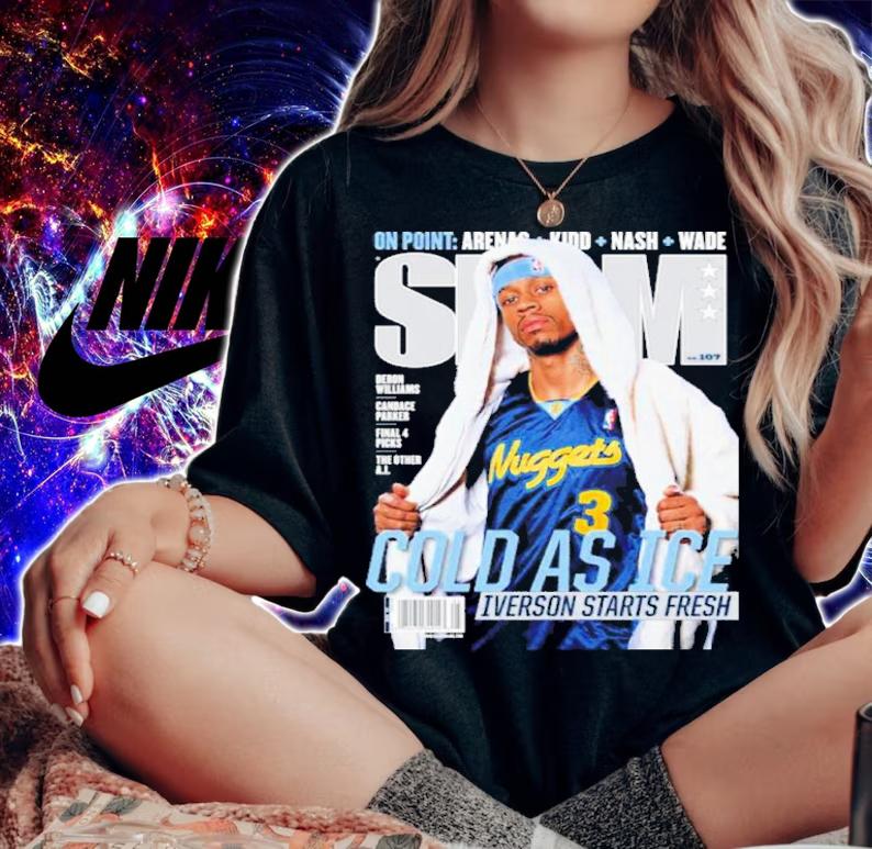 SLAM Allen Iverson Cold As Ice Iverson Starts Fresh Shirt t-shirt