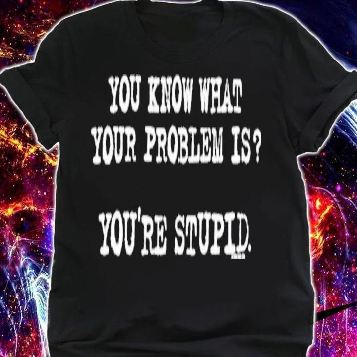 You Know What Your Problem Is You're Stupid Now And Zen James Woods Shirt t-shirt