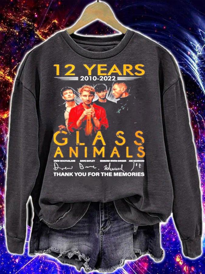 12 years 2010 2022 Glass Animals signatures thank you for the memories shirt t-shirt