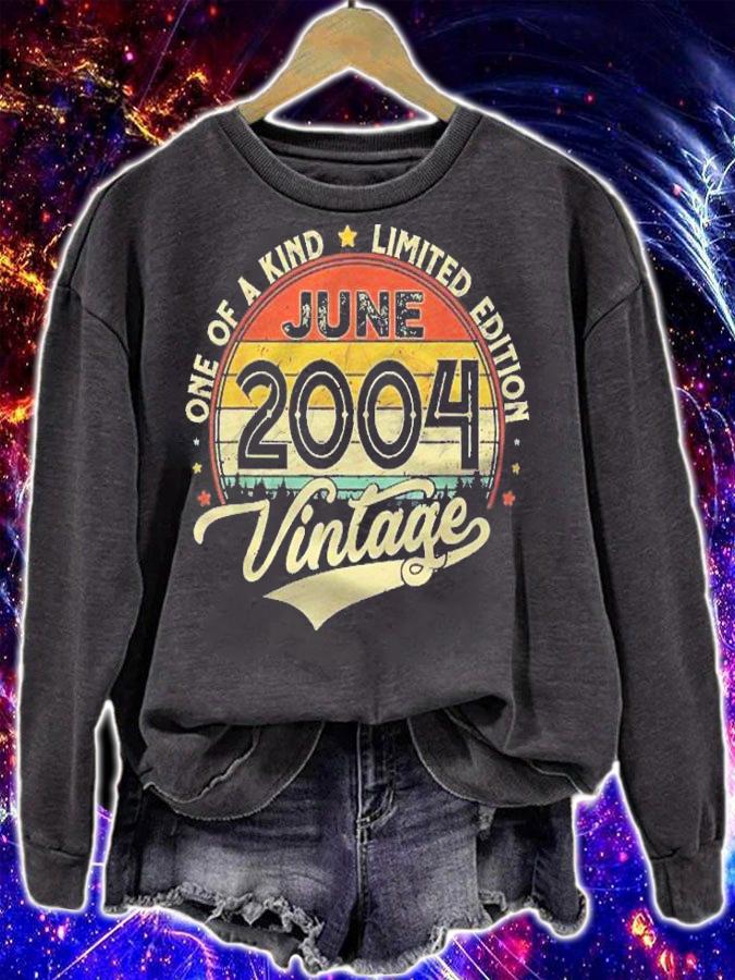 18Th Birthday Gifts 18 Years Old Retro Born In June 2004 Ver2 Shirt t-shirt sweatshirt