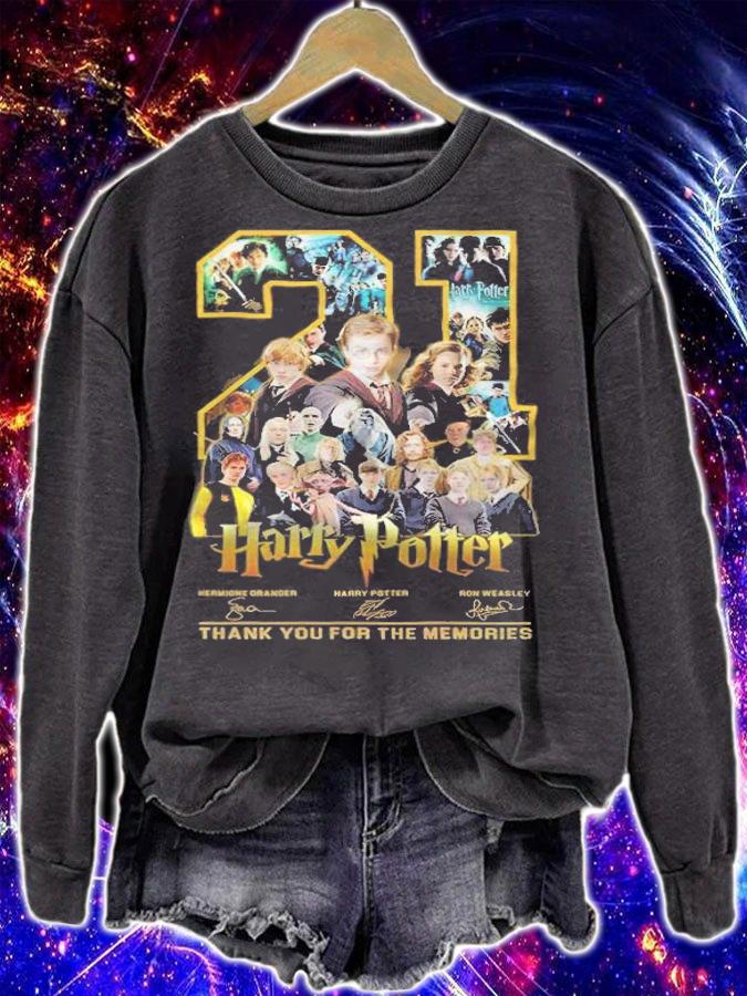 21 Years Harry Potter Signatures Thank You For The Memories Shirt t-shirt sweatshirt