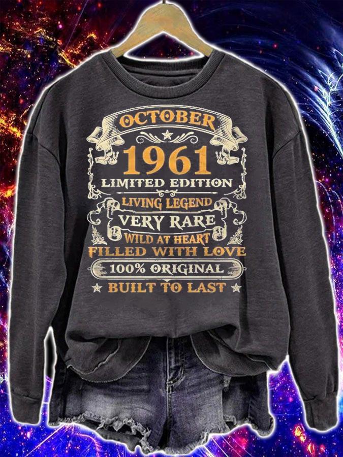60Th Birthday Gift 60 Years Old Retro Vintage October 1961 T-shirt t-shirt