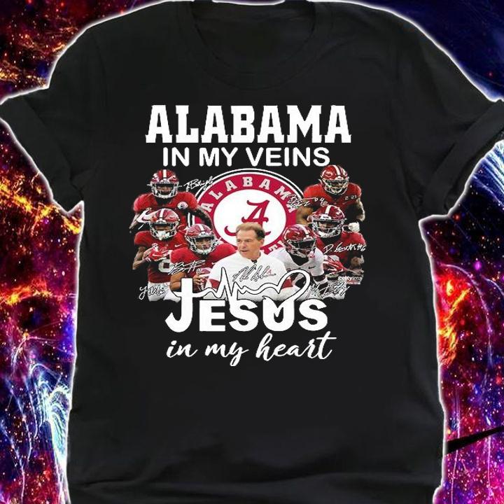 Alabama In My Veins Jesus In My Heart t-shirt shirt