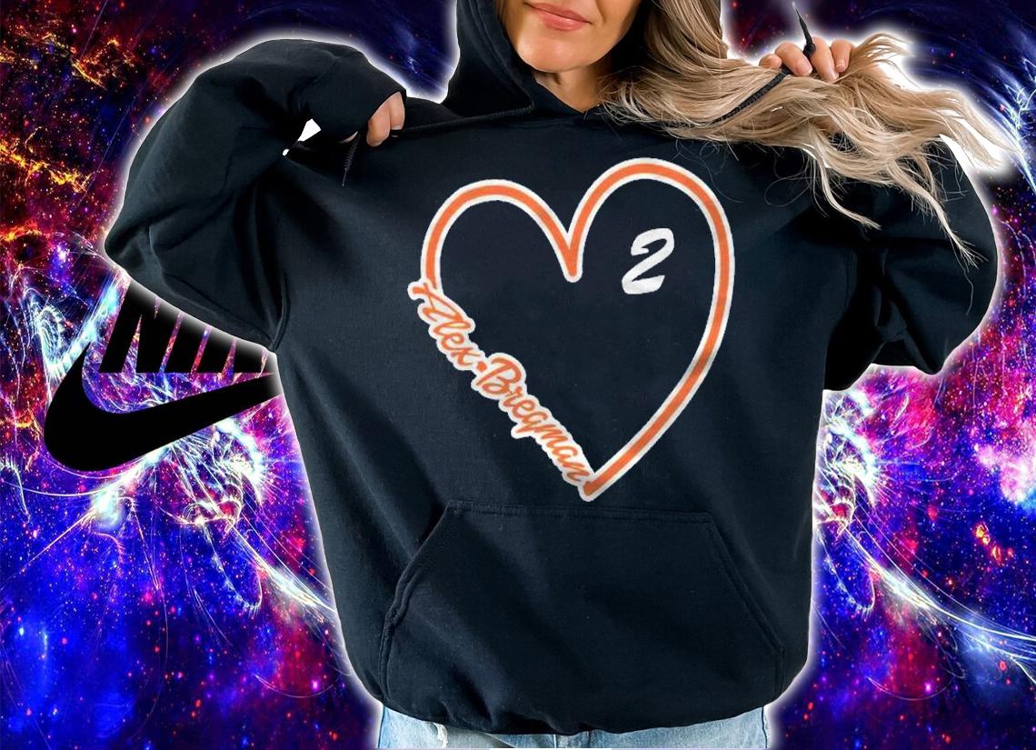 Alex Bregman Heart Script Gameday Shirt t-shirt hoodie