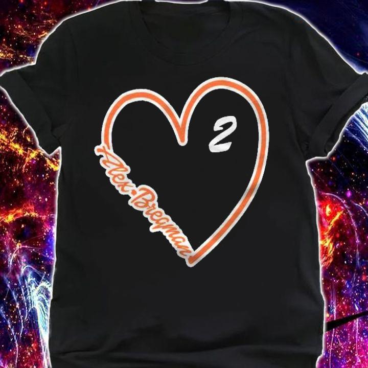 Alex Bregman Heart Script Gameday Shirt t-shirt shirt