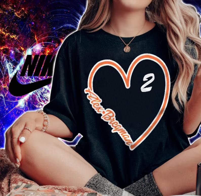 Alex Bregman Heart Script Gameday Shirt t-shirt woman shirt