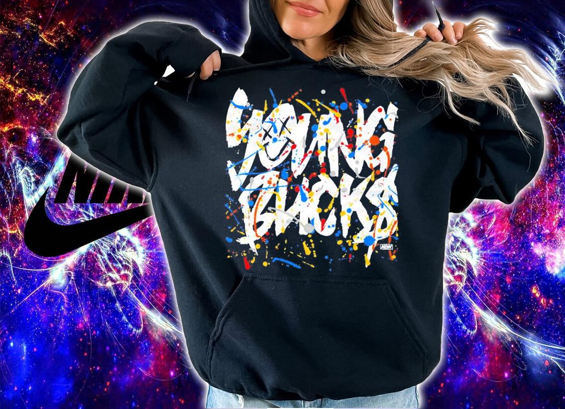 All Elite Wrestling Young Bucks Smile Splatter Shirt t-shirt