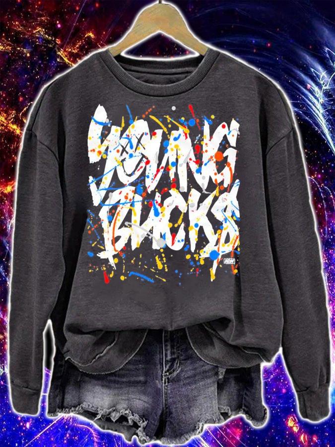 All Elite Wrestling Young Bucks Smile Splatter Shirt t-shirt
