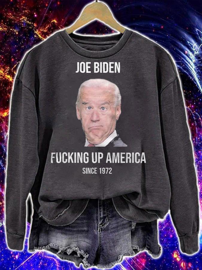 Anti Biden joe Biden Fucking Up America Since 1972 T-Shirt t-shirt