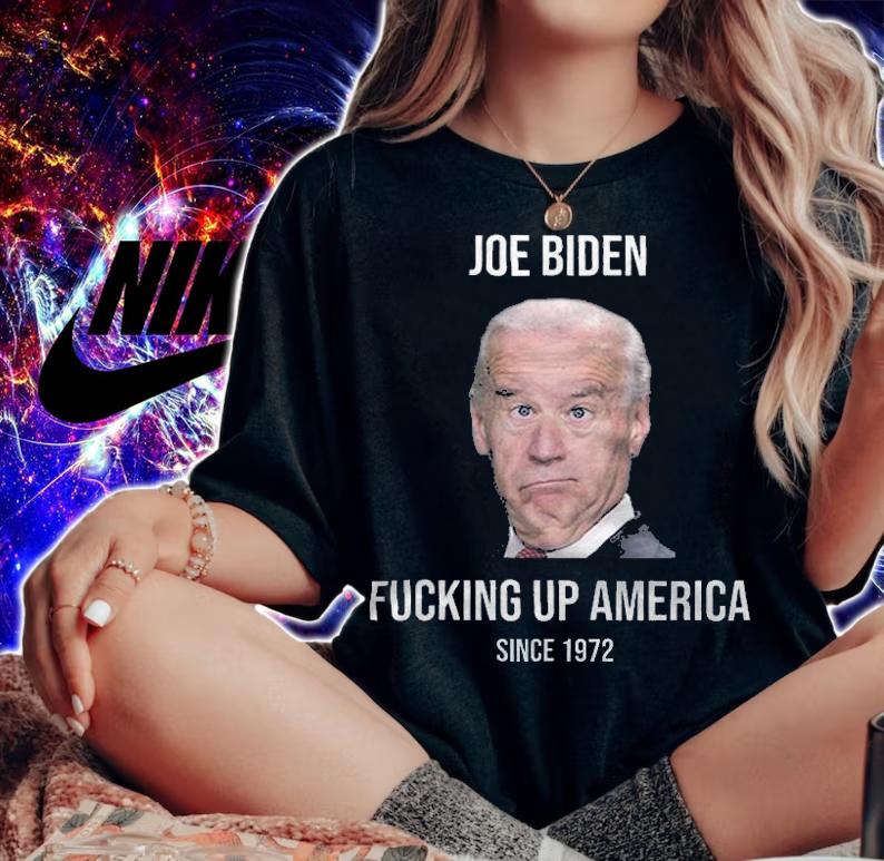 Anti Biden joe Biden Fucking Up America Since 1972 T-Shirt t-shirt