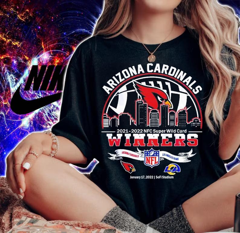 Arizona Cardinals 2021 2022 Nfc Super Wild Card Winners Arizona Cardinals Vs Los Angeles Rams T-Shirt t-shirt
