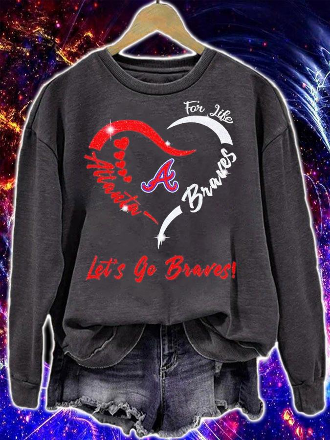 Atlanta Braves Heart For Life Let's Go Braves Shirt t-shirt sweatshirt