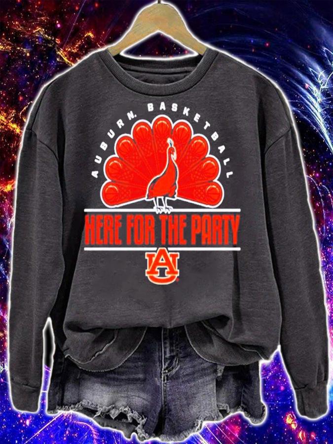 Auburn Tigers Peacock Here For The Party Shirt t-shirt sweatshirt