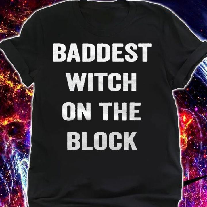 Baddest Witch On The Block Shirt Halloween Costume Shirt t-shirt shirt
