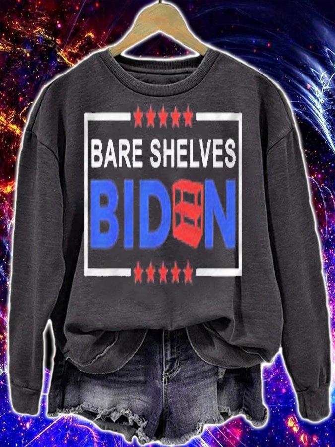 Bare Shelves Biden Funny Meme Shirt t-shirt