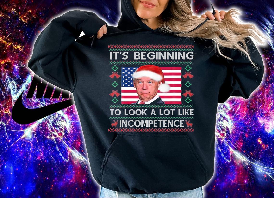 Biden It's Beginning To Look A Lot Like Incompeten T-Shirt t-shirt