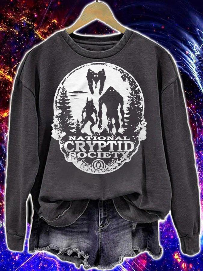 Bigfoot Dogman Mothman Ufo National Cryptid Society Monster Pullover Shirt t-shirt sweatshirt