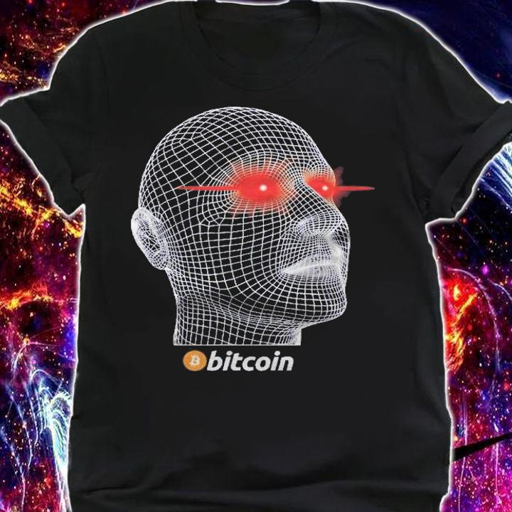 Bitcoin Laser Eyes Blockchain Hodl Head Crypto Graphic Shirt t-shirt shirt