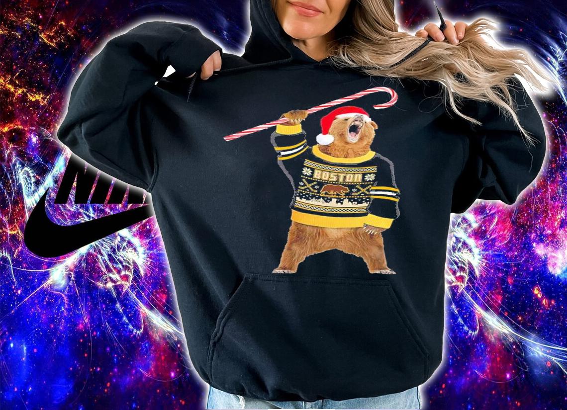 Boston Holiday Sweater Bear Shirt t-shirt hoodie