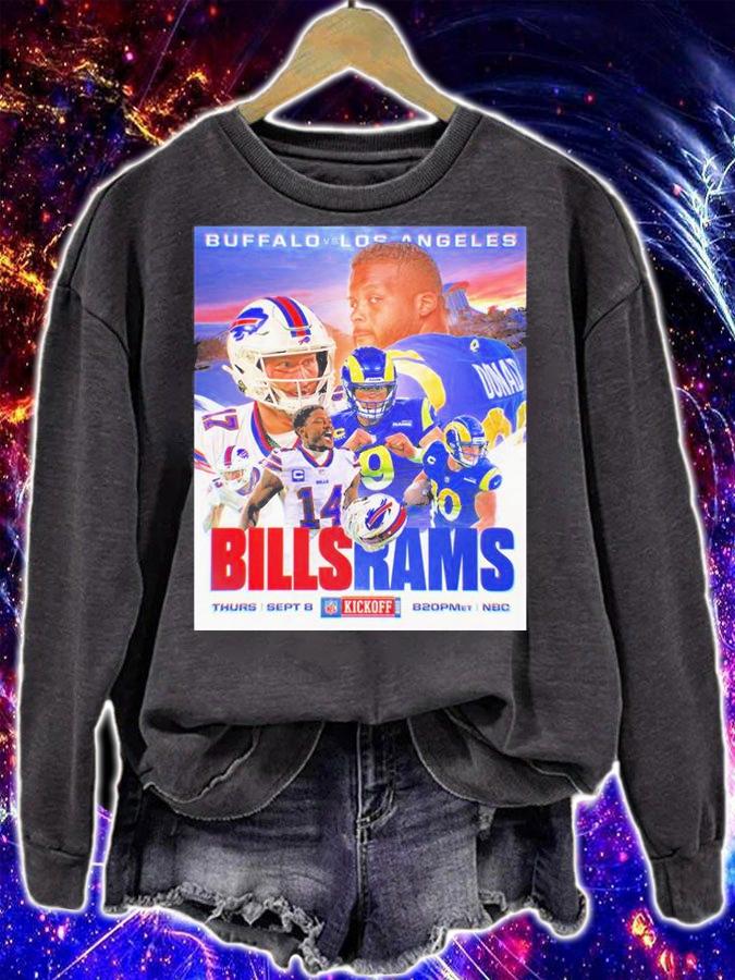 Buffalo Bills vs Los Angeles Rams NFL 2022 Kickoff Poster T-Shirt t-shirt