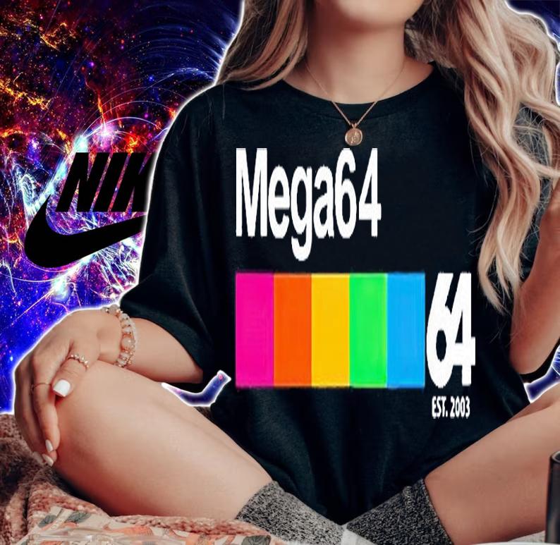 Mega64 64 est 2003 T-shirt t-shirt woman shirt