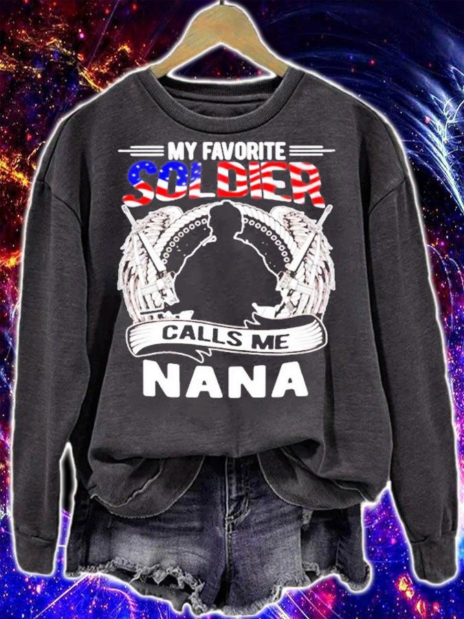 My Favorite Soldier Calls Me Nana T-Shirt t-shirt