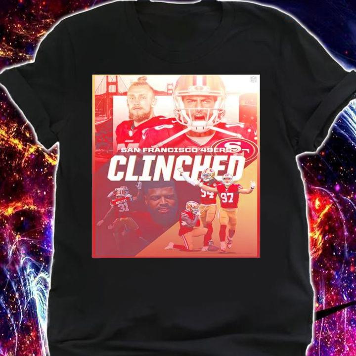San Francisco 49ERS Clinched NFL shirt t-shirt shirt