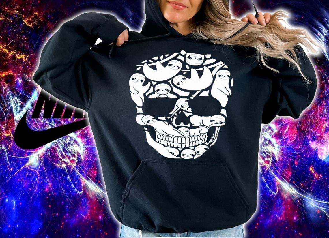 Sloths Skull Halloween T-shirt t-shirt hoodie