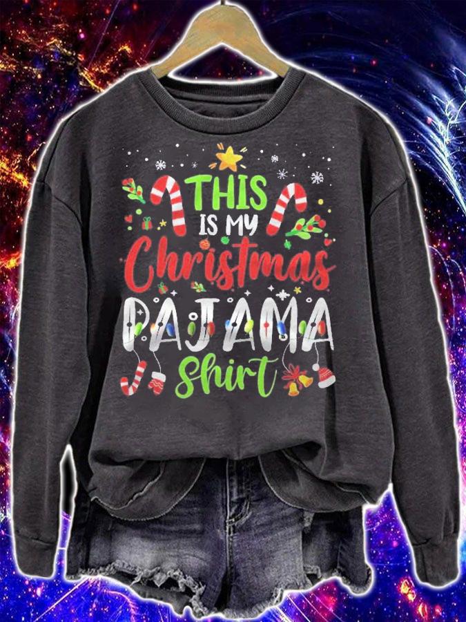 This Is My Christmas Pajama Shirt Funny Family Matching Xmas t-shirt