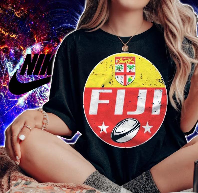 Fiji Rugby Flag Jersey Supporter Fijian Fan Gift Shirt t-shirt