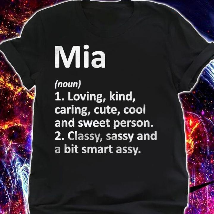 Mia Definition Personalized Name Funny Gift Idea Premium Shirt t-shirt shirt