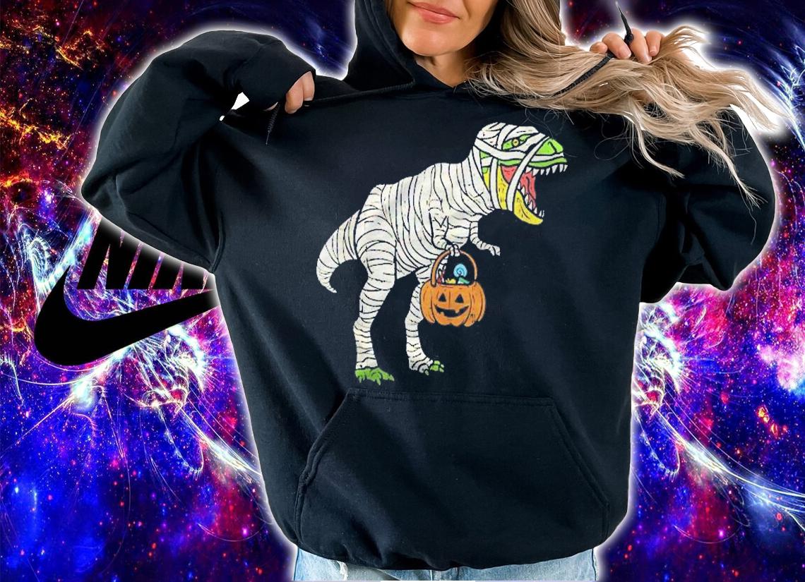 Mummy Pumpkin Dino Trick Treat Halloween Costume Boys Shirt t-shirt hoodie