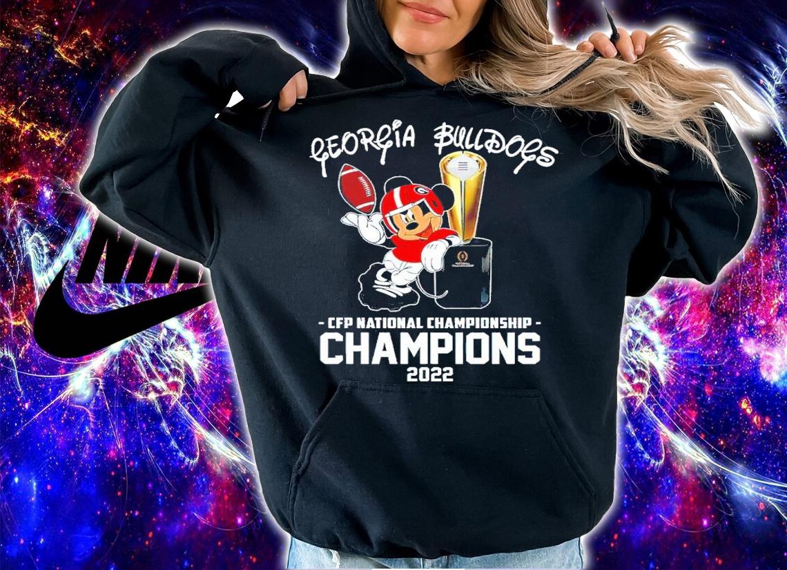 NCAA Mickey Mouse Georgia Bulldogs CFP National Champions 2022 Shirt t-shirt hoodie