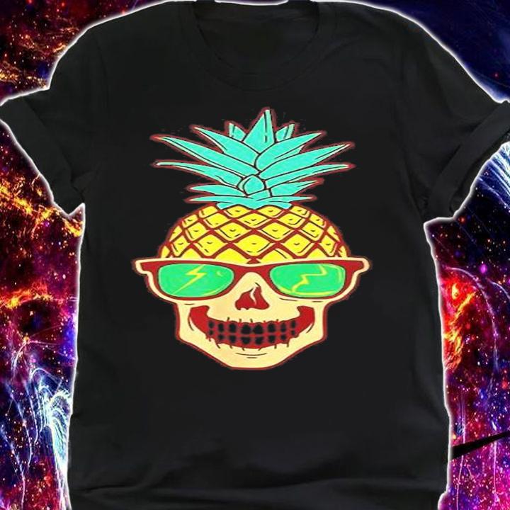 Pineapple Skeleton Skull T-Shirt t-shirt shirt