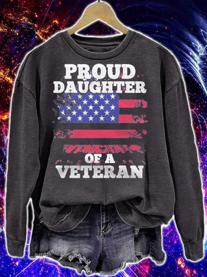 Proud daughter of a Veteran shirt t-shirt