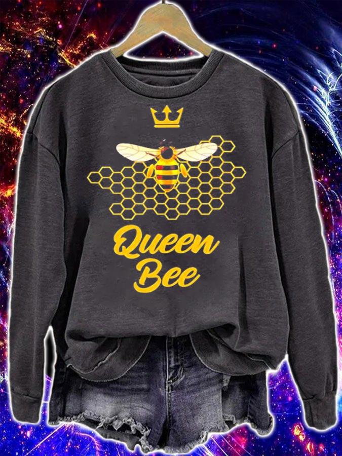 Queen Bee Crown  Beekeeper Woman T-Shirt t-shirt sweatshirt