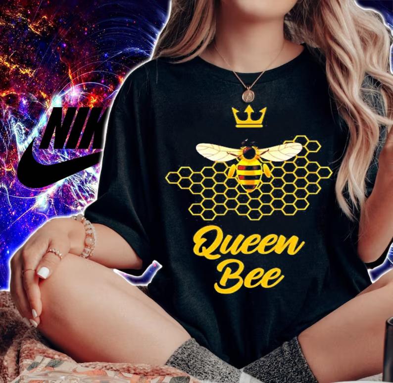Queen Bee Crown  Beekeeper Woman T-Shirt t-shirt woman shirt
