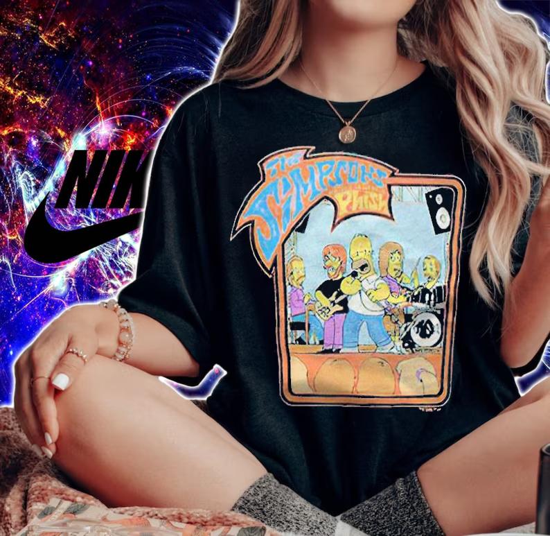The Simpsons Featuring Phish Homer Simpson T-shirt t-shirt woman shirt