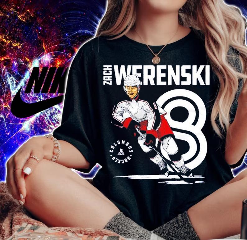 Zach Werenski Columbus Inline Hockey Shirt t-shirt woman shirt