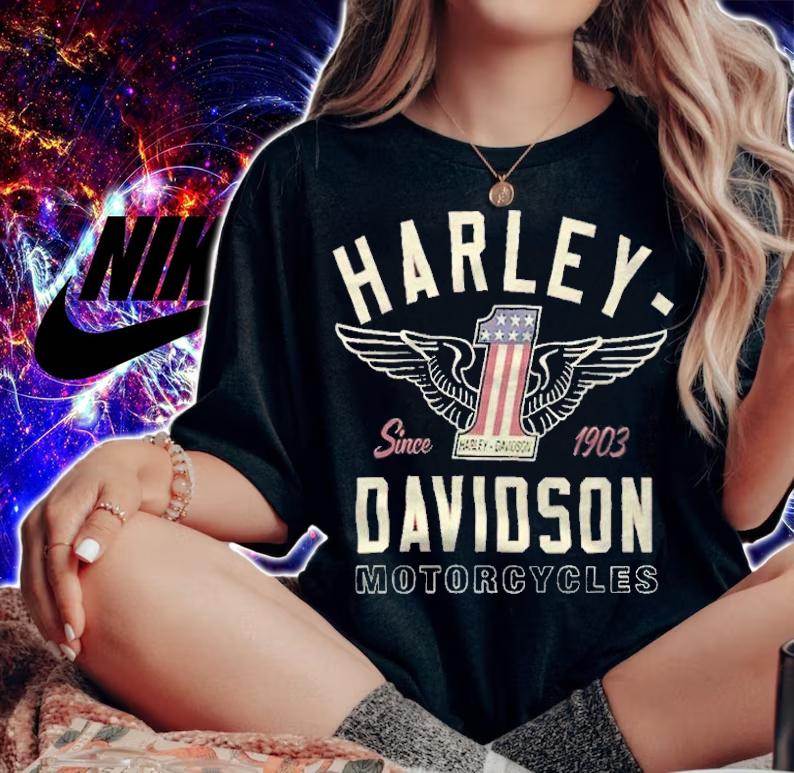 Harley Davidson Motorcycle since 1903 T-shirt t-shirt woman shirt