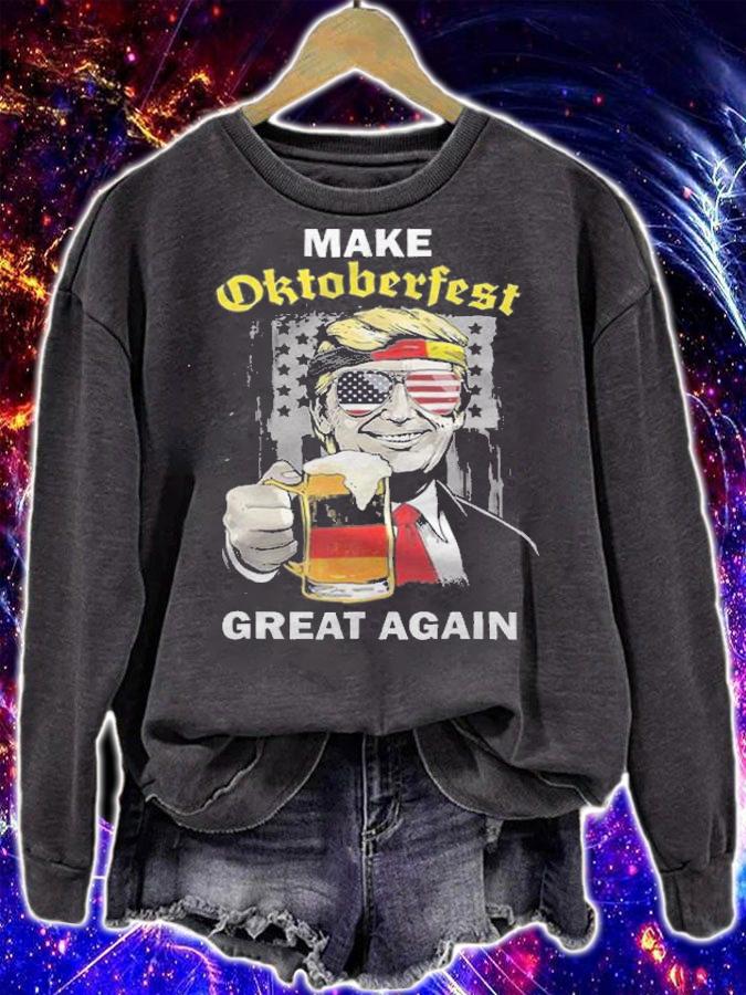 Make Oktoberfest Great Again Trump Germany Beer T-Shirt t-shirt sweatshirt