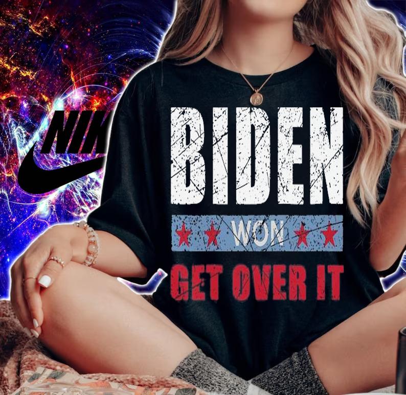 Patriotic Inauguration Joe Biden Won Get Over It Anti Trump T-Shirt t-shirt woman shirt